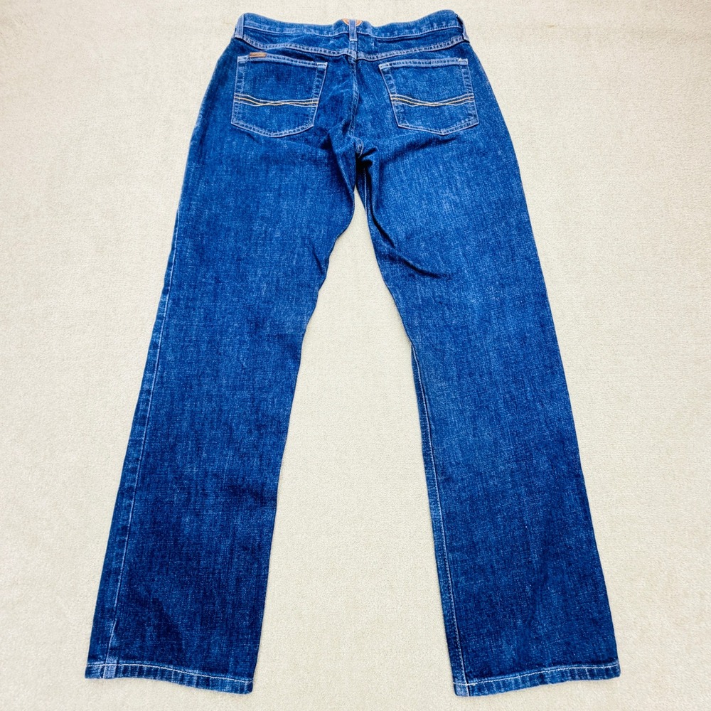 Ariat M1 Straight Leg Jeans Mens 33x32 Abraded Rinse Blue Denim 10029007 M1 STR